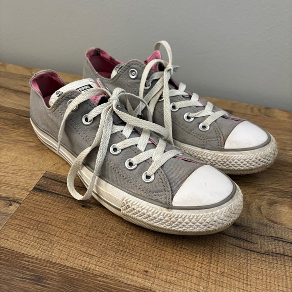 Converse Chuck Taylor All Star Double Tongue Gray Pink - Picture 1 of 9